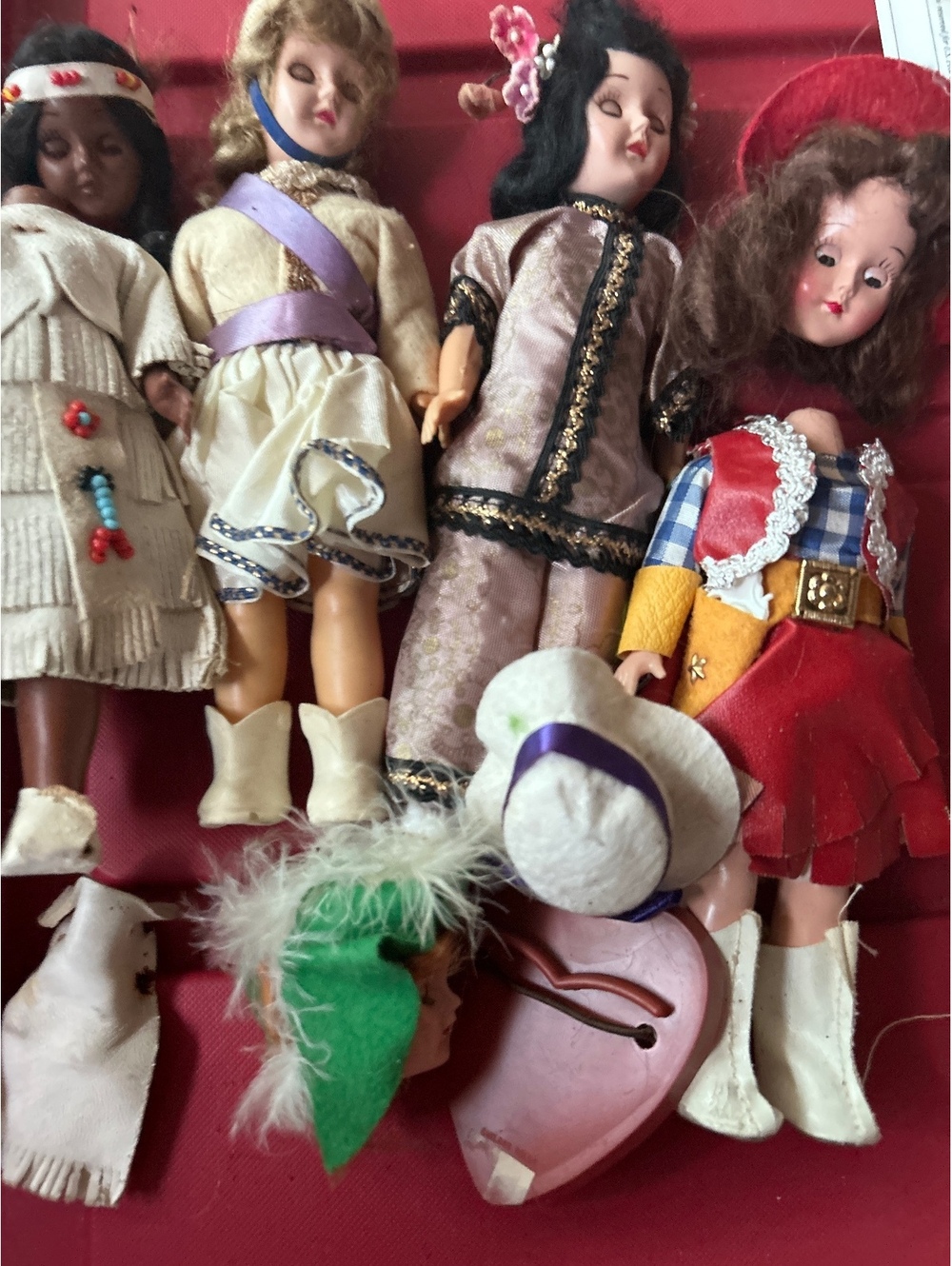 Various doll parted and pieces vintage